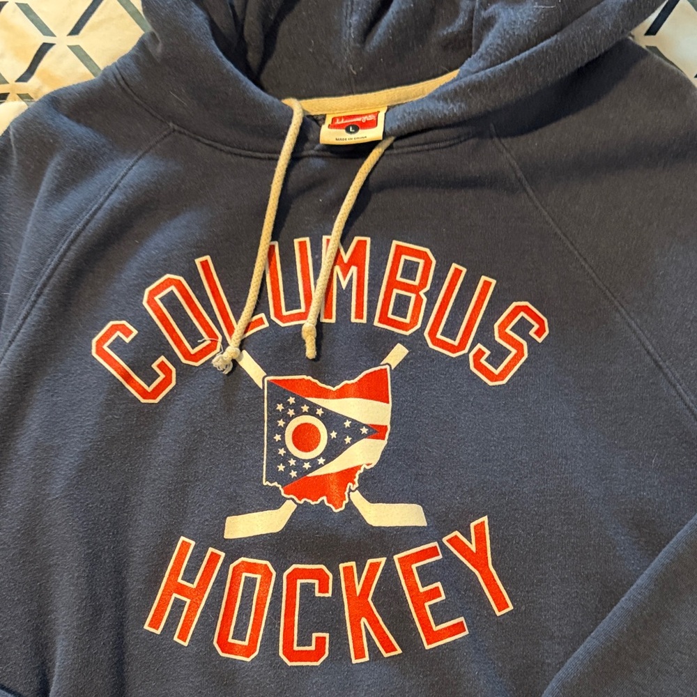 Columbus Hockey Homage Navy Hoodie